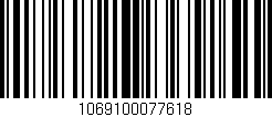 Código de barras (EAN, GTIN, SKU, ISBN): '1069100077618'