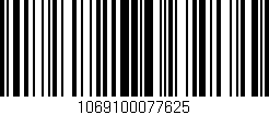 Código de barras (EAN, GTIN, SKU, ISBN): '1069100077625'