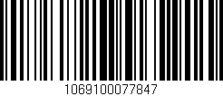 Código de barras (EAN, GTIN, SKU, ISBN): '1069100077847'