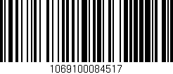 Código de barras (EAN, GTIN, SKU, ISBN): '1069100084517'