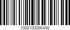 Código de barras (EAN, GTIN, SKU, ISBN): '1069100086498'