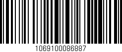 Código de barras (EAN, GTIN, SKU, ISBN): '1069100086887'