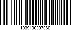 Código de barras (EAN, GTIN, SKU, ISBN): '1069100087068'