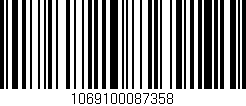 Código de barras (EAN, GTIN, SKU, ISBN): '1069100087358'