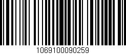 Código de barras (EAN, GTIN, SKU, ISBN): '1069100090259'