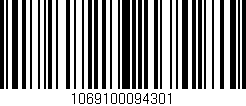 Código de barras (EAN, GTIN, SKU, ISBN): '1069100094301'