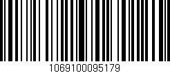 Código de barras (EAN, GTIN, SKU, ISBN): '1069100095179'