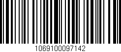 Código de barras (EAN, GTIN, SKU, ISBN): '1069100097142'