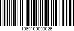 Código de barras (EAN, GTIN, SKU, ISBN): '1069100098026'