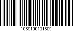 Código de barras (EAN, GTIN, SKU, ISBN): '1069100101689'