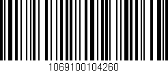 Código de barras (EAN, GTIN, SKU, ISBN): '1069100104260'