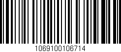 Código de barras (EAN, GTIN, SKU, ISBN): '1069100106714'