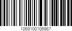 Código de barras (EAN, GTIN, SKU, ISBN): '1069100106967'