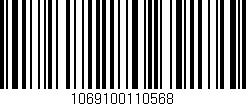 Código de barras (EAN, GTIN, SKU, ISBN): '1069100110568'