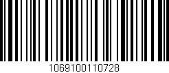 Código de barras (EAN, GTIN, SKU, ISBN): '1069100110728'