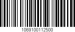 Código de barras (EAN, GTIN, SKU, ISBN): '1069100112500'