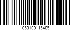 Código de barras (EAN, GTIN, SKU, ISBN): '1069100116485'