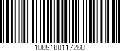 Código de barras (EAN, GTIN, SKU, ISBN): '1069100117260'
