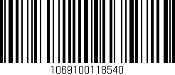 Código de barras (EAN, GTIN, SKU, ISBN): '1069100118540'