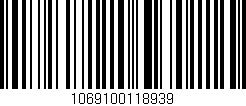 Código de barras (EAN, GTIN, SKU, ISBN): '1069100118939'