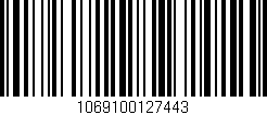 Código de barras (EAN, GTIN, SKU, ISBN): '1069100127443'