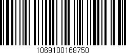 Código de barras (EAN, GTIN, SKU, ISBN): '1069100168750'