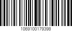Código de barras (EAN, GTIN, SKU, ISBN): '1069100179398'