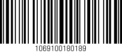Código de barras (EAN, GTIN, SKU, ISBN): '1069100180189'