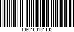 Código de barras (EAN, GTIN, SKU, ISBN): '1069100181193'