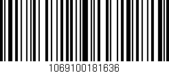 Código de barras (EAN, GTIN, SKU, ISBN): '1069100181636'