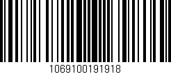 Código de barras (EAN, GTIN, SKU, ISBN): '1069100191918'