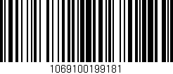 Código de barras (EAN, GTIN, SKU, ISBN): '1069100199181'