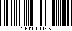 Código de barras (EAN, GTIN, SKU, ISBN): '1069100210725'