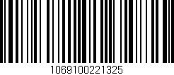 Código de barras (EAN, GTIN, SKU, ISBN): '1069100221325'