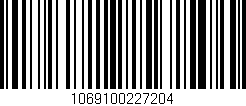 Código de barras (EAN, GTIN, SKU, ISBN): '1069100227204'