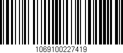 Código de barras (EAN, GTIN, SKU, ISBN): '1069100227419'