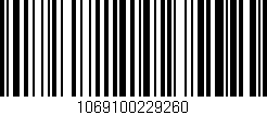 Código de barras (EAN, GTIN, SKU, ISBN): '1069100229260'