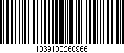 Código de barras (EAN, GTIN, SKU, ISBN): '1069100260966'