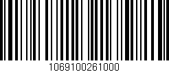 Código de barras (EAN, GTIN, SKU, ISBN): '1069100261000'