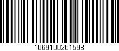 Código de barras (EAN, GTIN, SKU, ISBN): '1069100261598'
