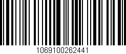 Código de barras (EAN, GTIN, SKU, ISBN): '1069100262441'