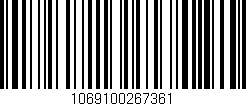 Código de barras (EAN, GTIN, SKU, ISBN): '1069100267361'