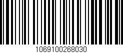 Código de barras (EAN, GTIN, SKU, ISBN): '1069100268030'