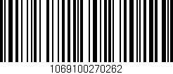 Código de barras (EAN, GTIN, SKU, ISBN): '1069100270262'
