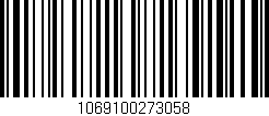 Código de barras (EAN, GTIN, SKU, ISBN): '1069100273058'