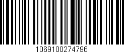 Código de barras (EAN, GTIN, SKU, ISBN): '1069100274796'