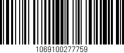 Código de barras (EAN, GTIN, SKU, ISBN): '1069100277759'