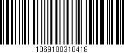 Código de barras (EAN, GTIN, SKU, ISBN): '1069100310418'