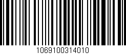 Código de barras (EAN, GTIN, SKU, ISBN): '1069100314010'