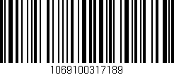 Código de barras (EAN, GTIN, SKU, ISBN): '1069100317189'